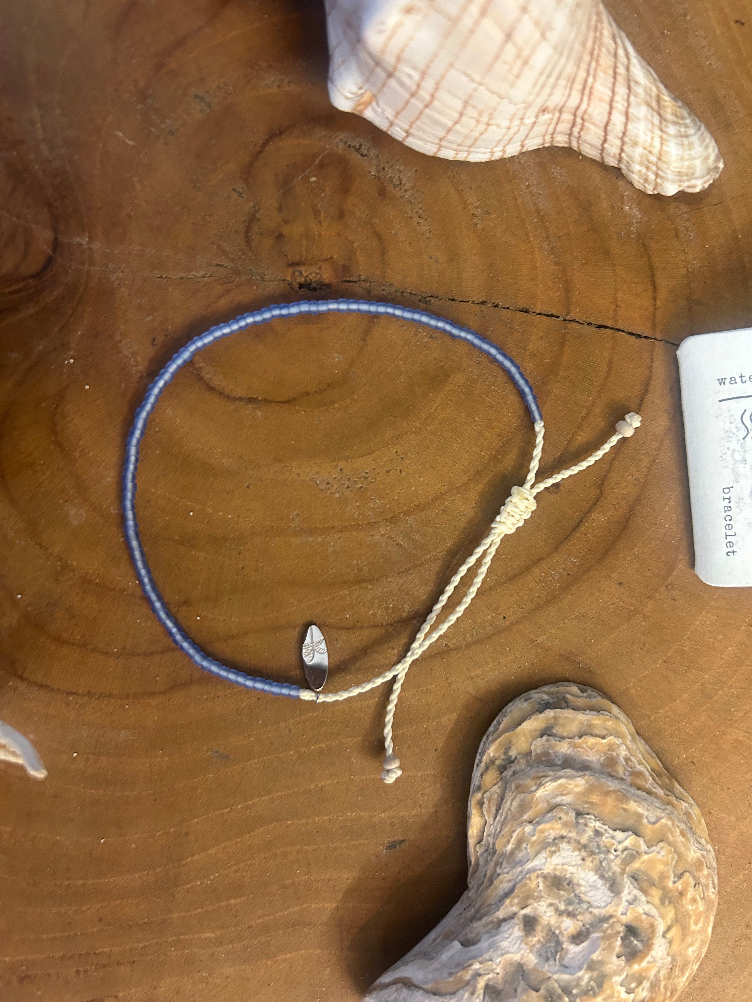 PINEAPPLE DAINTY BEADED BLUE BRACELET - GLPB-003