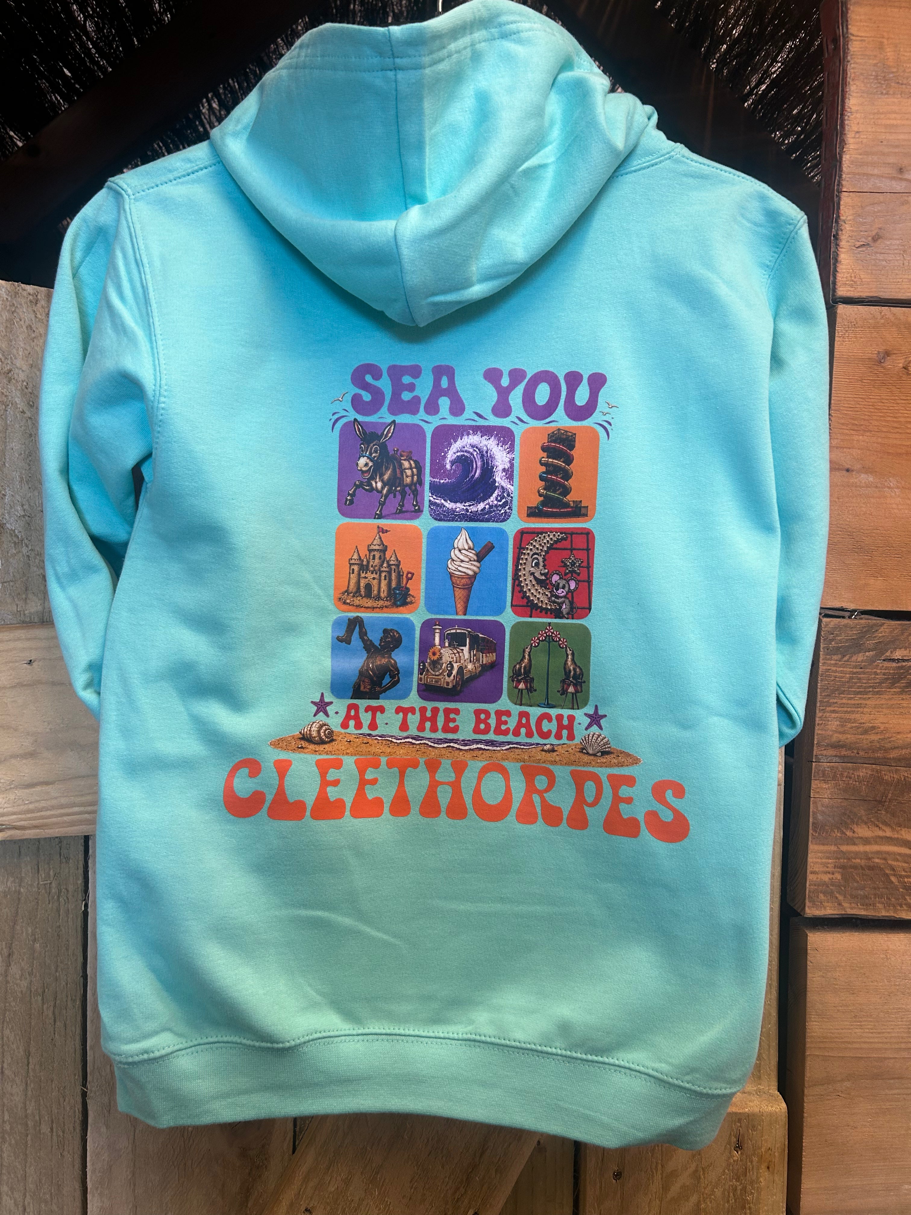 Cleethorpes Kids "SEA YOU " Hoodie spearmint