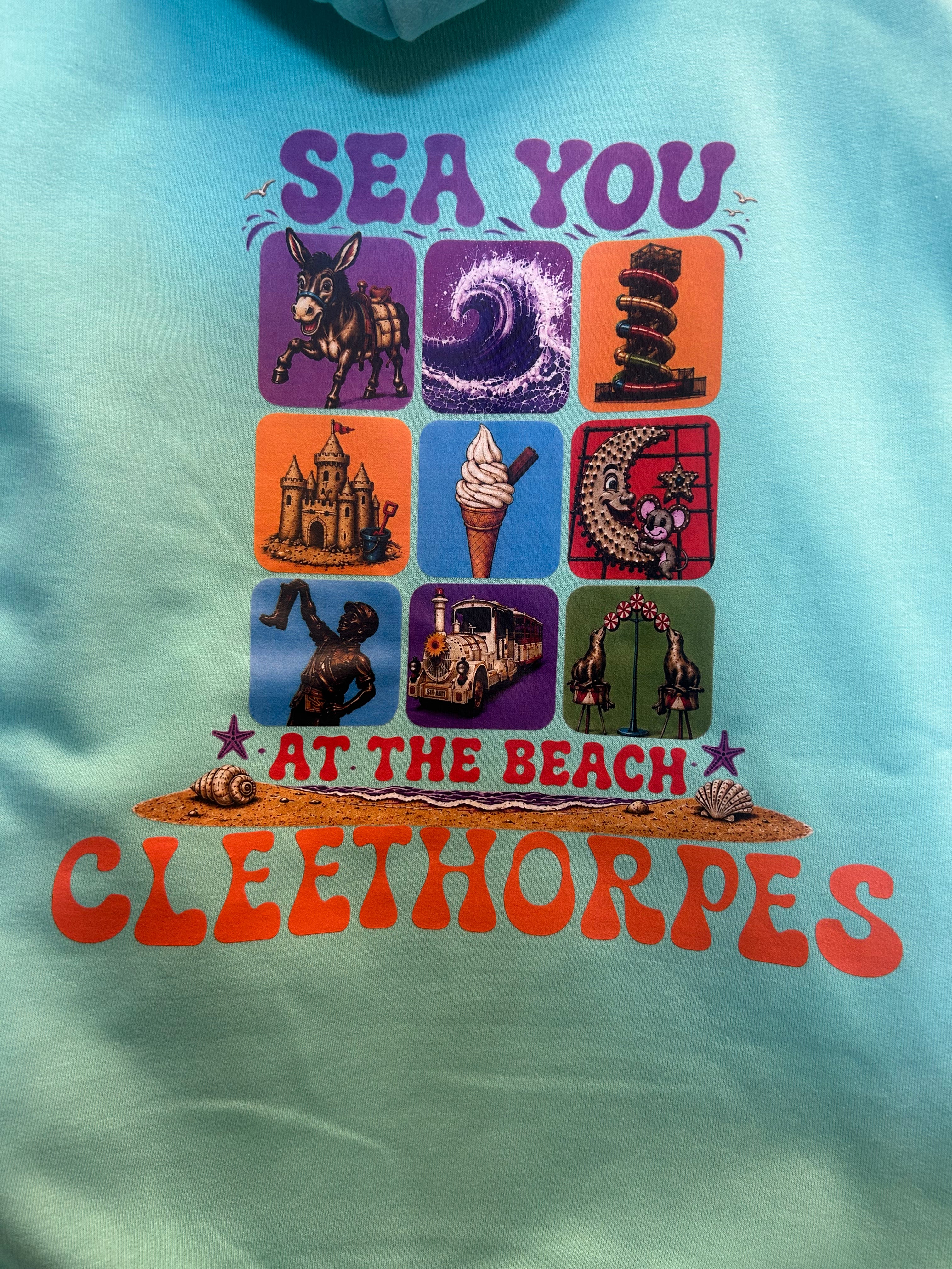Cleethorpes Kids "SEA YOU " Hoodie spearmint