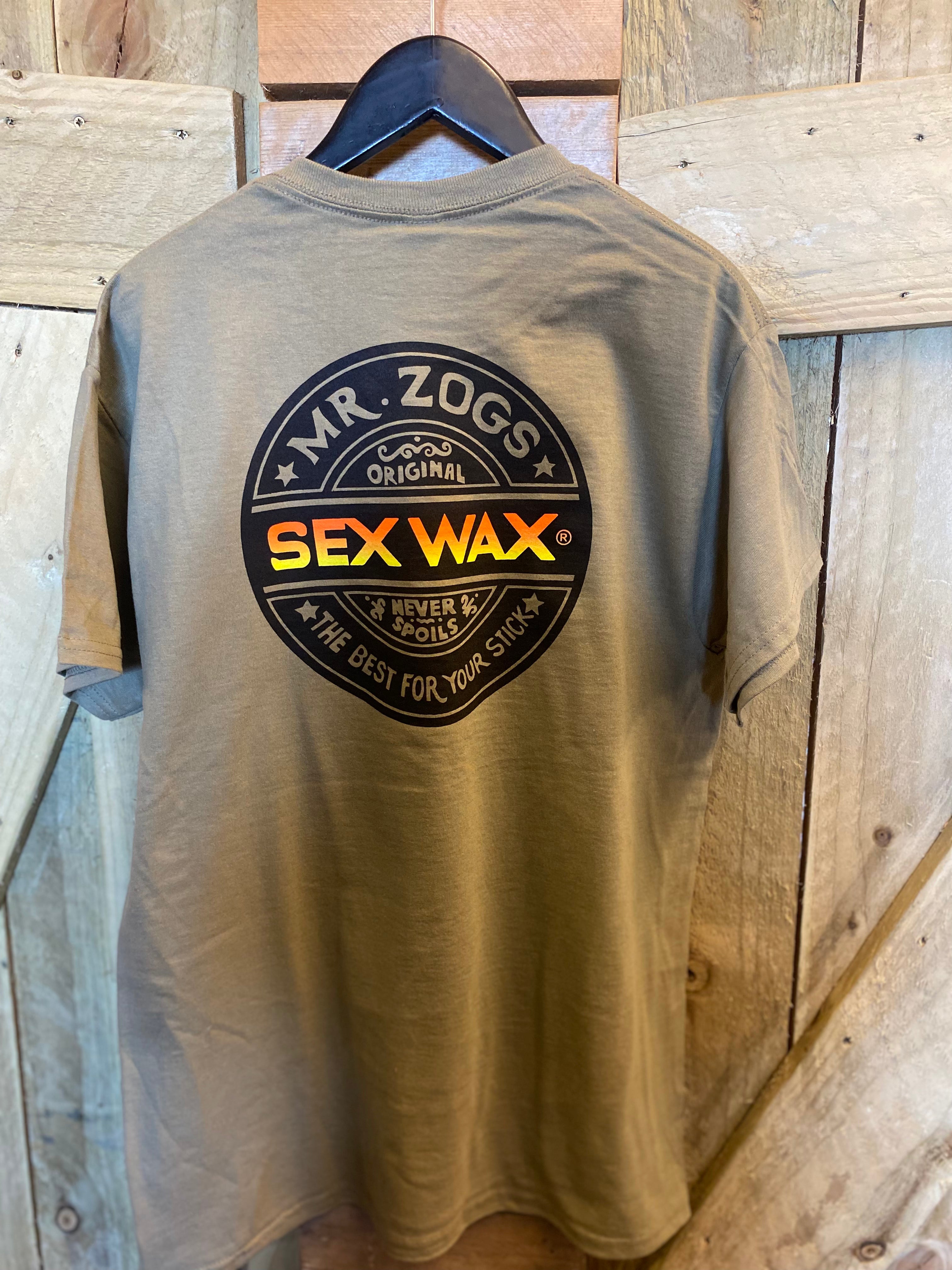 Sexwax t-shirt - Word fade orange - Prairie dust