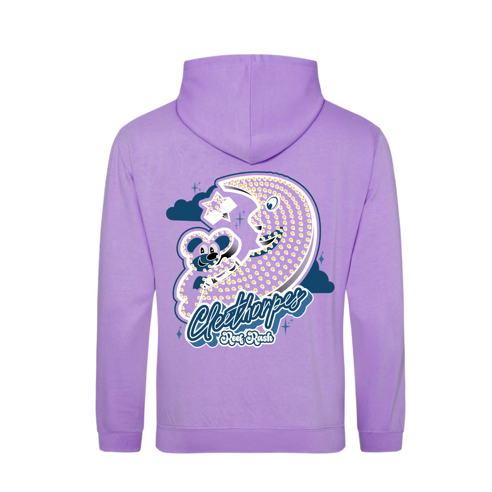 Cleethorpes Mouse And Moon Hoodie Kids - Lilac
