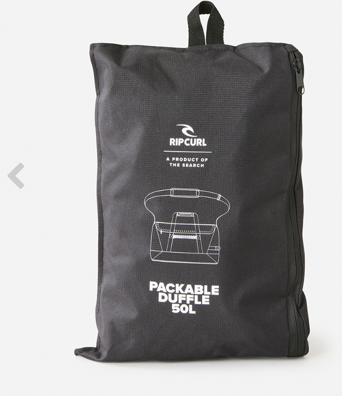 Rip Curl Packable Duffle 50L Midnight Travel Bag