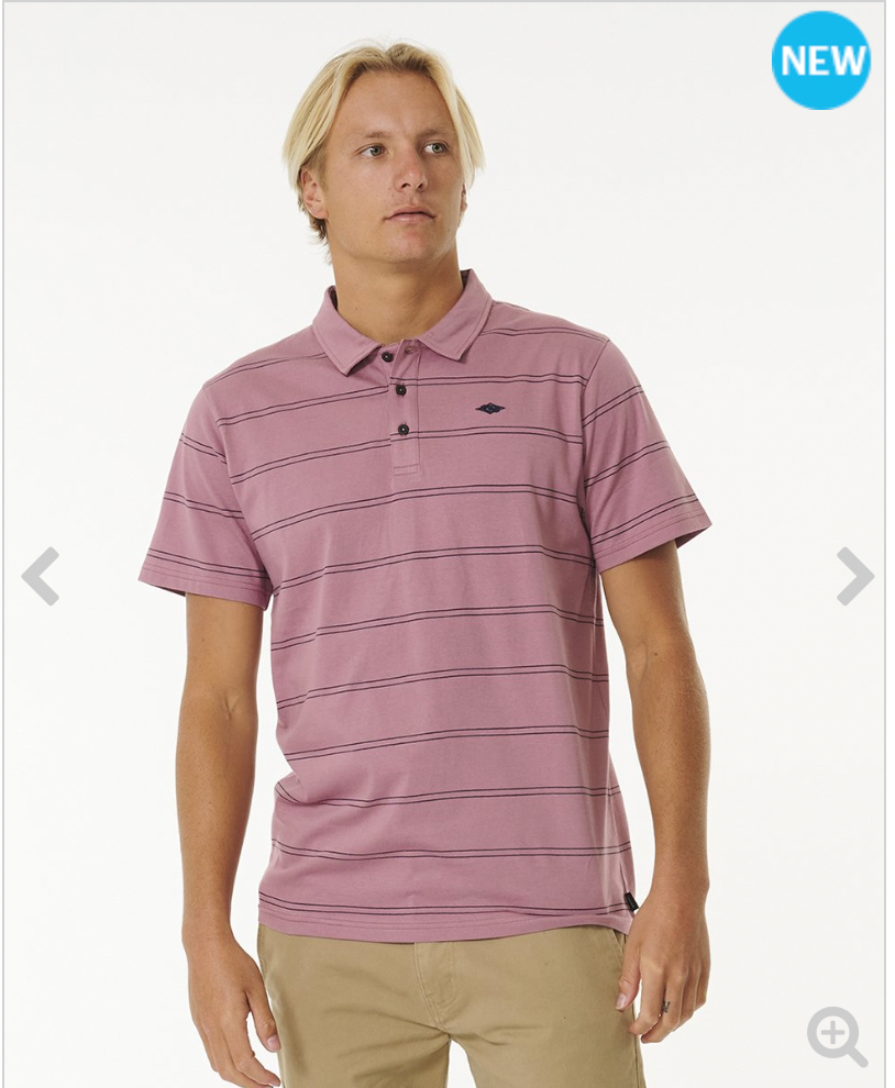 Rip Curl Plain Stripe Polo