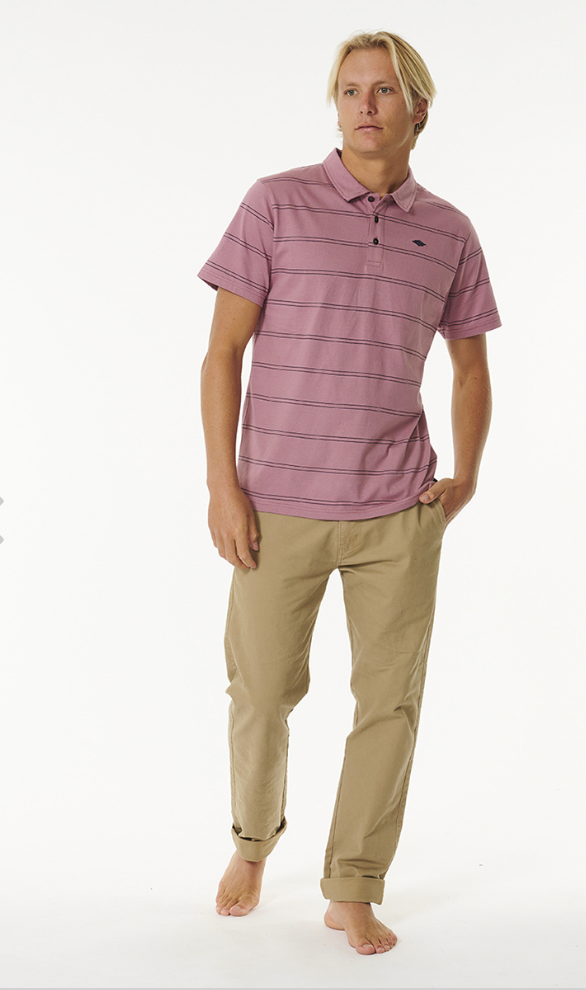 Rip Curl Plain Stripe Polo