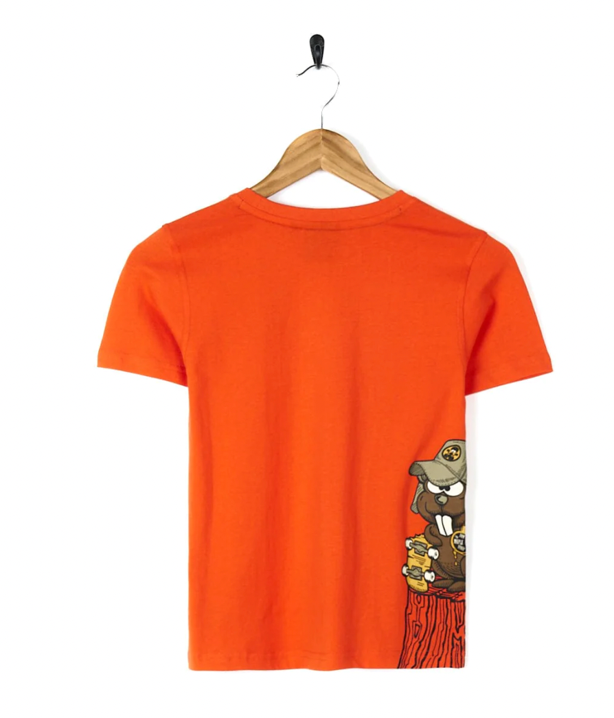 Saltrock Beavering Around - Kids Short Sleeve T-Shirt - Orange