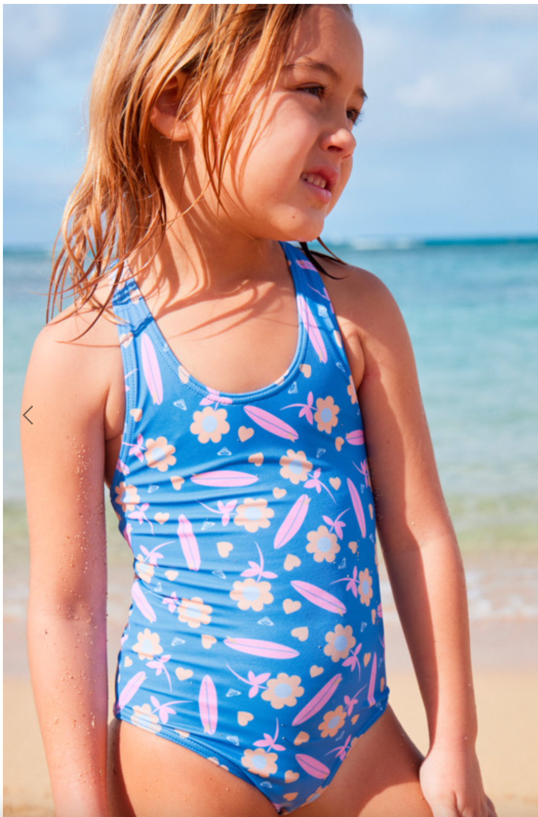 Roxy Lorem - Racerback One-Piece Swimsuit For Girls 2-7