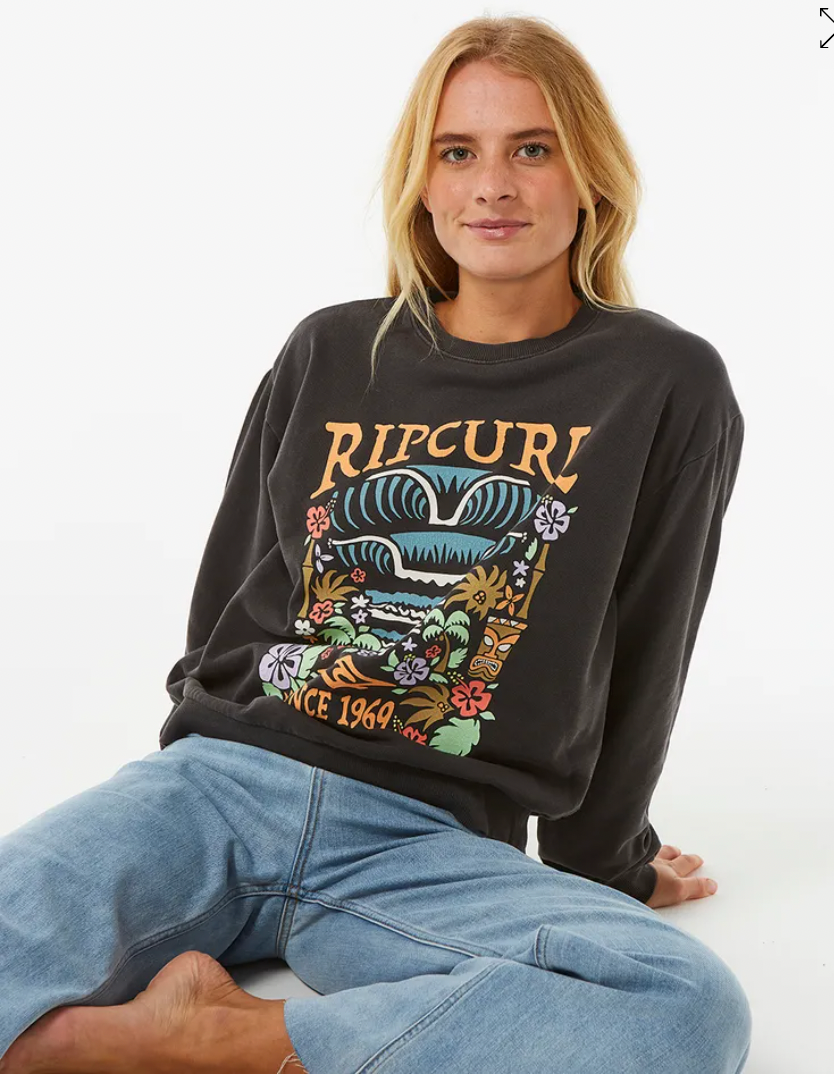 Rip Curl Tiki Tropic Relaxed Crew Fleece