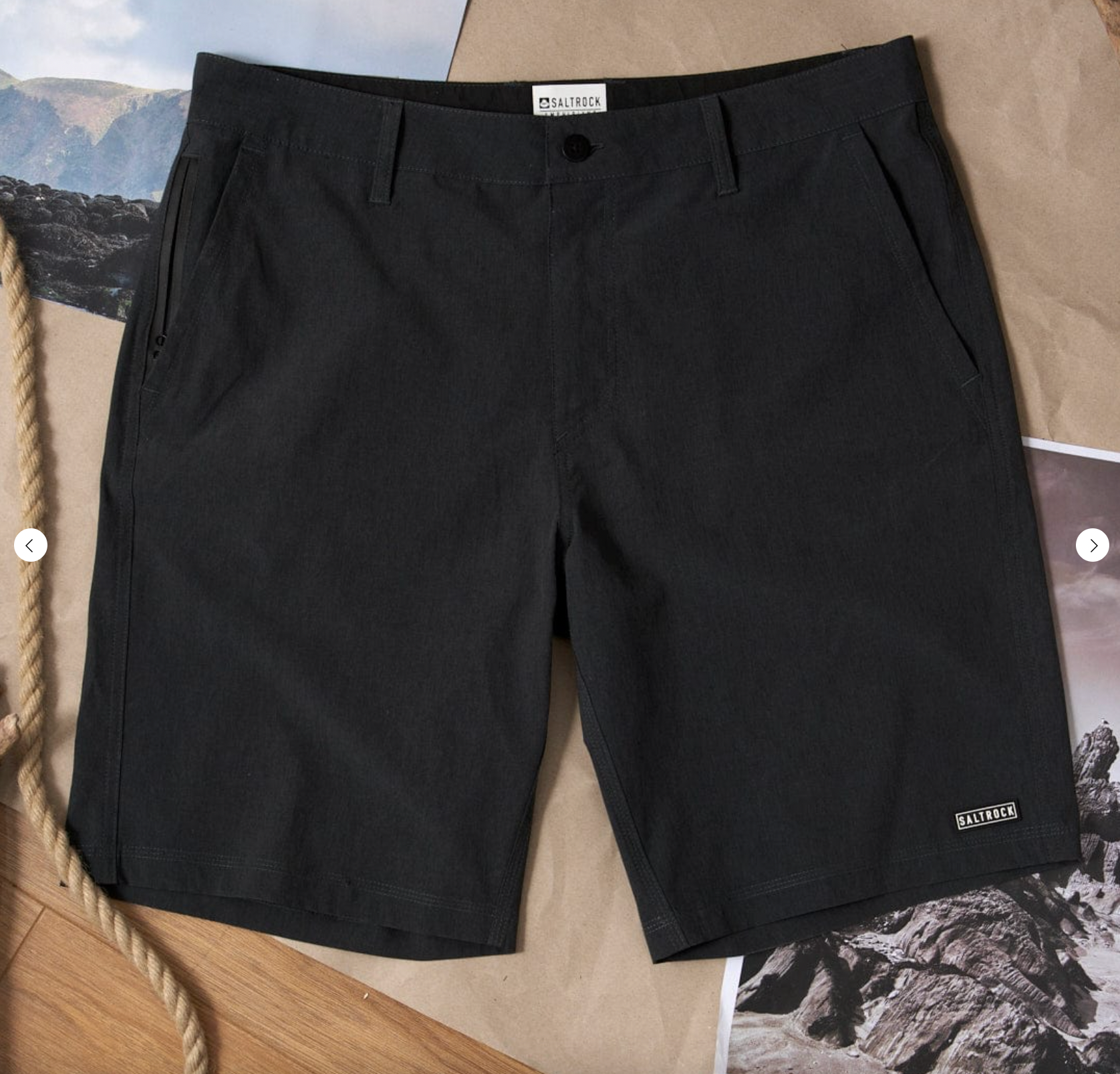 Saltrock Amphibian 2 - Mens Hybrid Boardshorts - Black