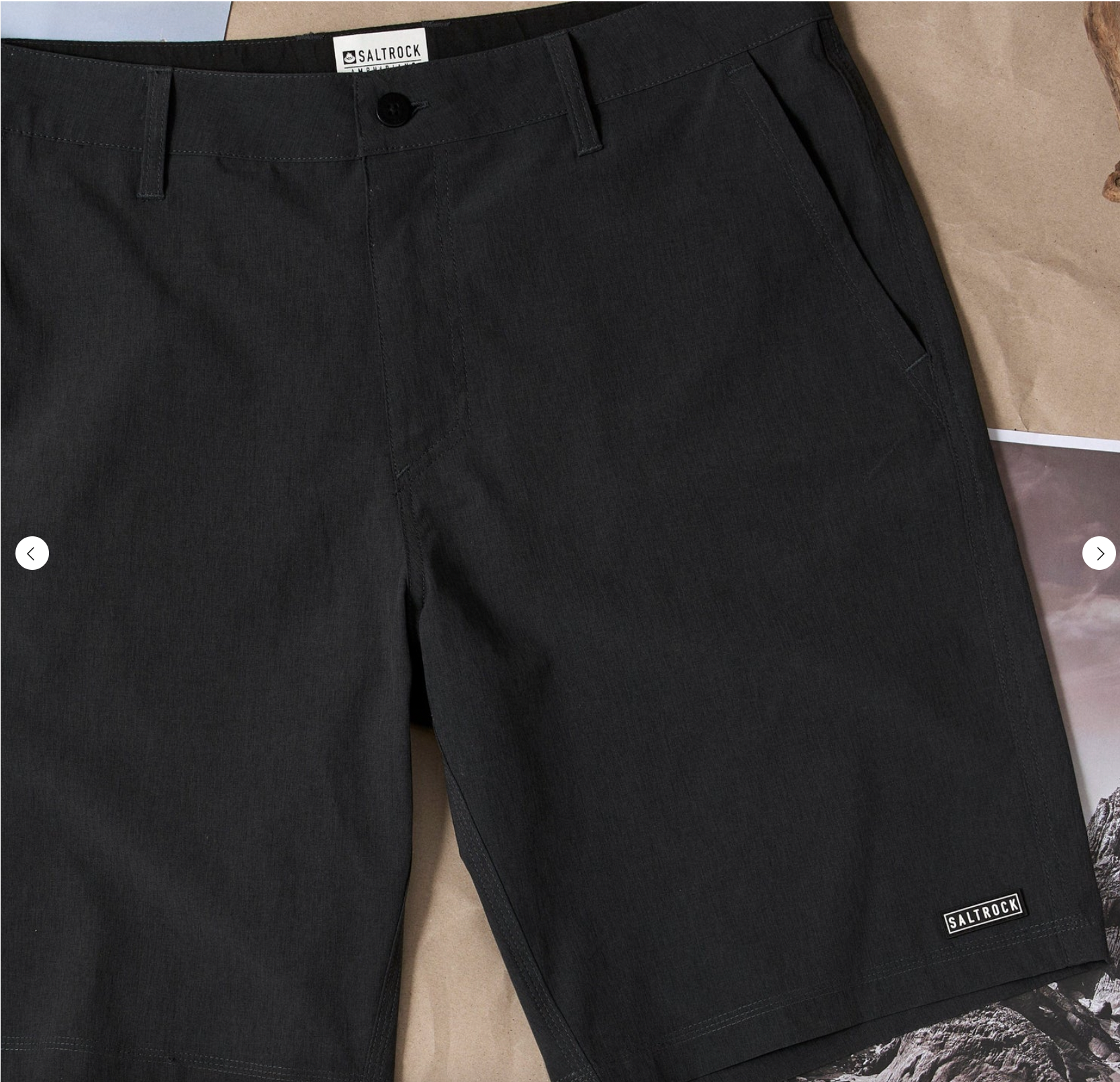 Saltrock Amphibian 2 - Mens Hybrid Boardshorts - Black