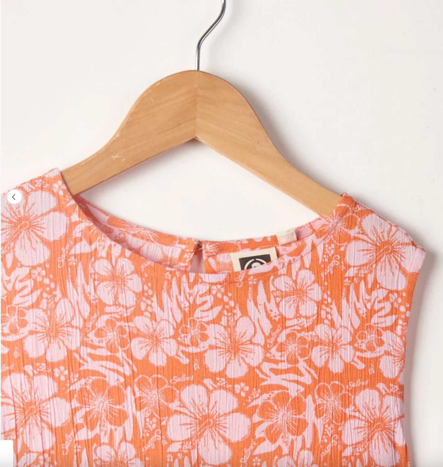 Saltrock Hibiscus - Kids Playsuit - Pink/Orange