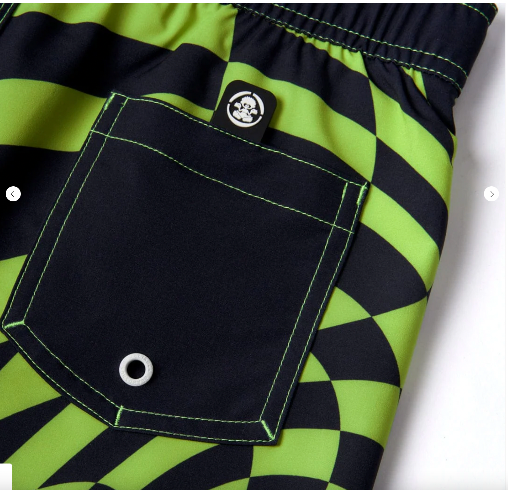Saltrock Bowling For Surf - Kids Boardshorts - Black/Green