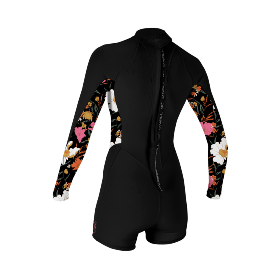 O'Neill Womens Bahia 2/1 Back Zip L/S Spring - 5291 -
