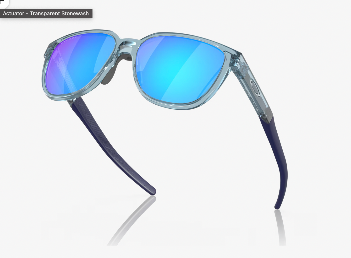 Oakley Prizm Sapphire Lenses, Transparent Stonewash Frame