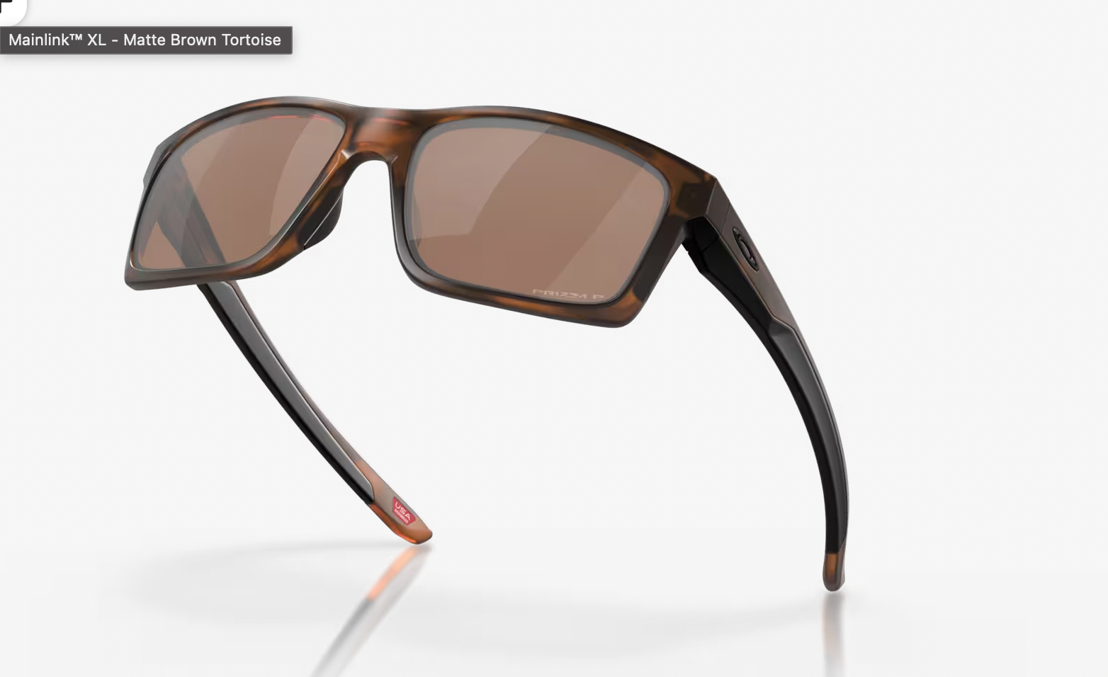 Oakley Mainlink Matte Brown Tortoise- Prizm Tungsten Polartized