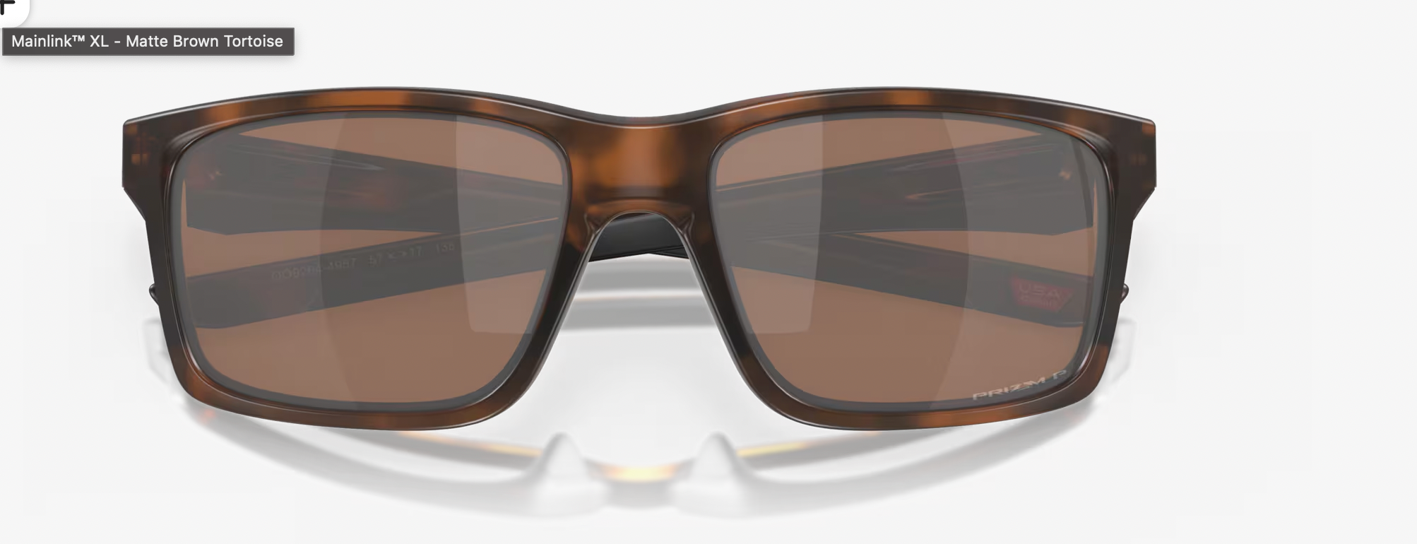Oakley Mainlink Matte Brown Tortoise- Prizm Tungsten Polartized