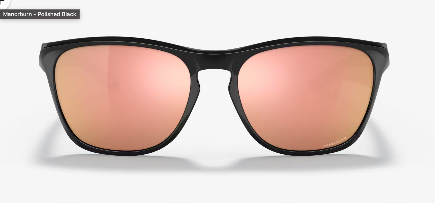 Oakley. Manorburn -Prizm Rose Gold Lenses, Polished Black Frame