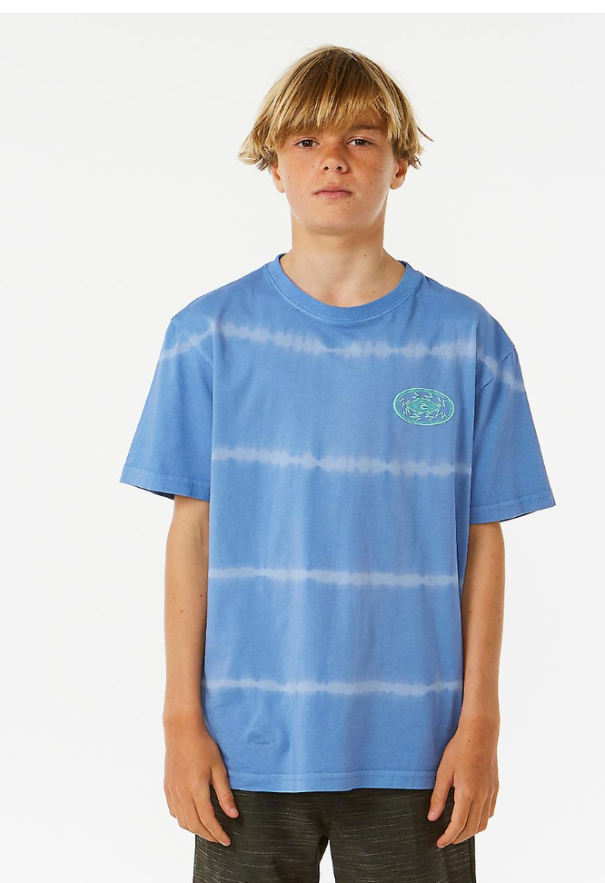 Rip Curl Kids Lost Island Tie Dye Short Sleeve Crew Neck T-Shirt
