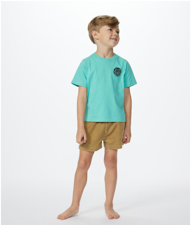 Rip Curl Kids Wetuit Icon Short Sleeve Crew Neck Cotton T-Shirt