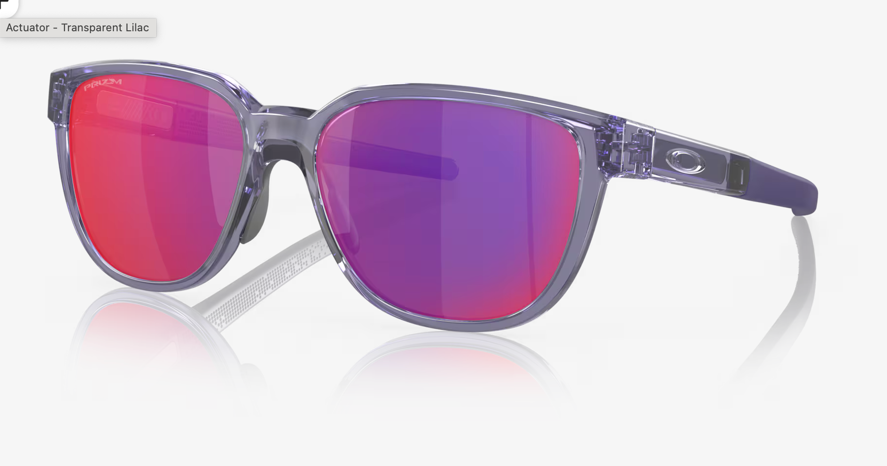 Oakley Actuator - Prizm Road Lenses, Transparent Lilac Frame