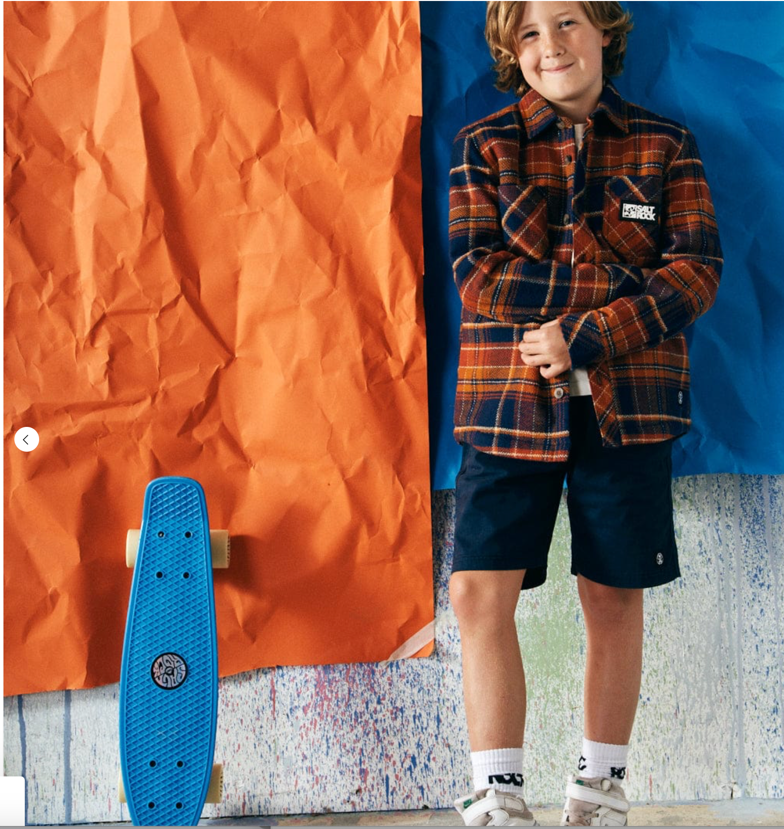 Saltrock Cabin - Toddler Sherpa Lined Shacket - Orange =SALE=