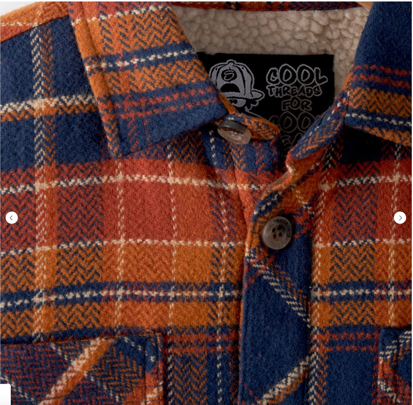 Saltrock Cabin - Toddler Sherpa Lined Shacket - Orange =SALE=