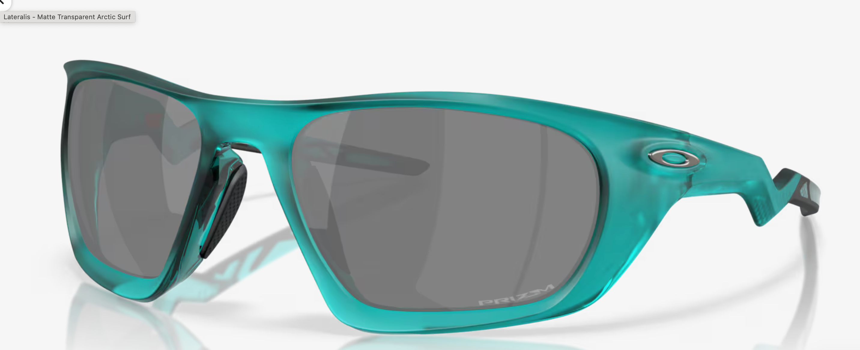 Oakley Lateralis Prizm Black Lenses, Matte Transparent Arctic Surf Frame