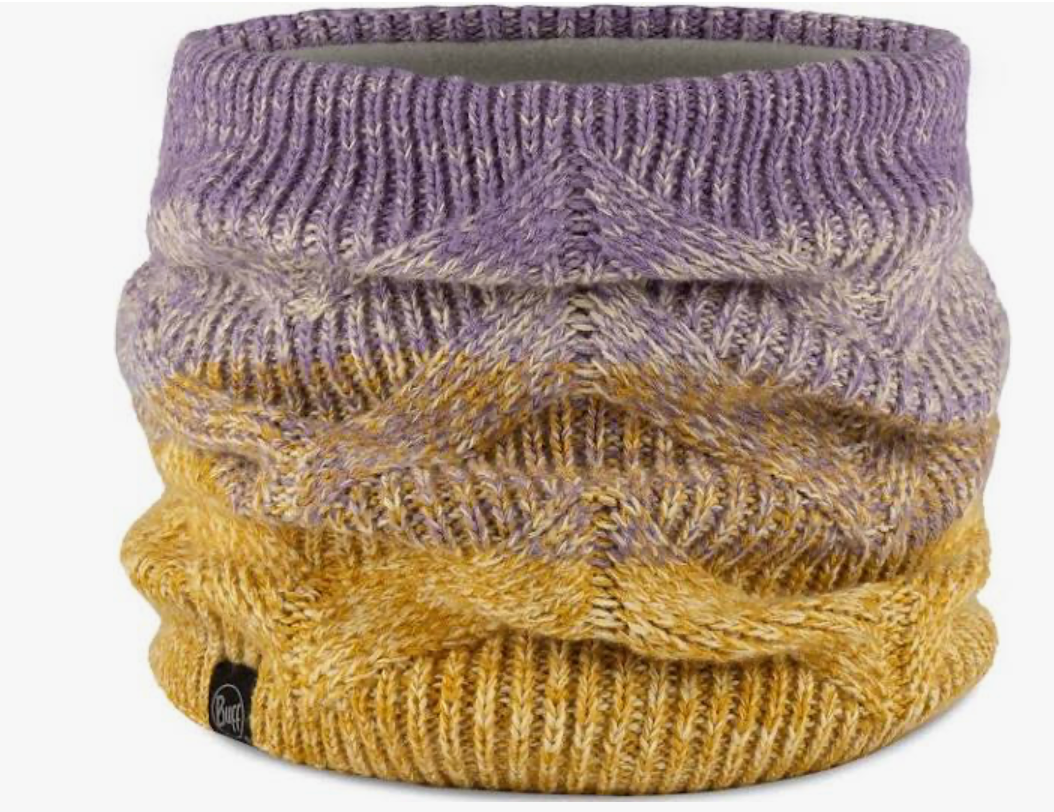 BUFF KNITTED NECK WARMER. =CLEAR ==