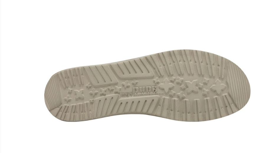 HEY DUDE Beige Wally Sox