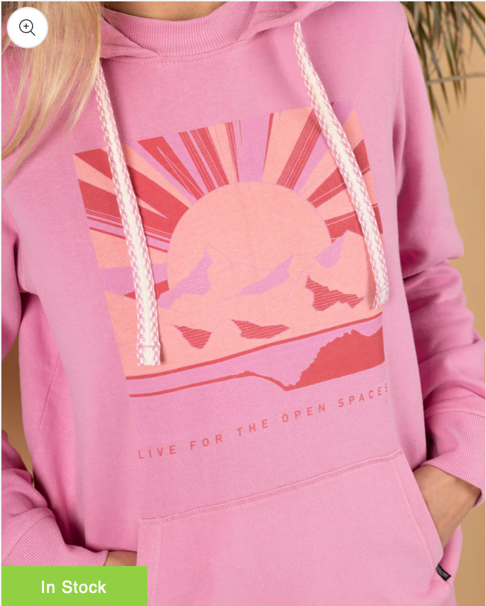 SALTROCK Open Spaces - Womens Pop Hoodie - Pink