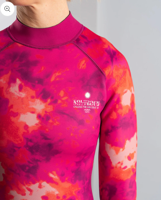 SALTROCK Peace Tie Dye - Womens Springsuit - Pink