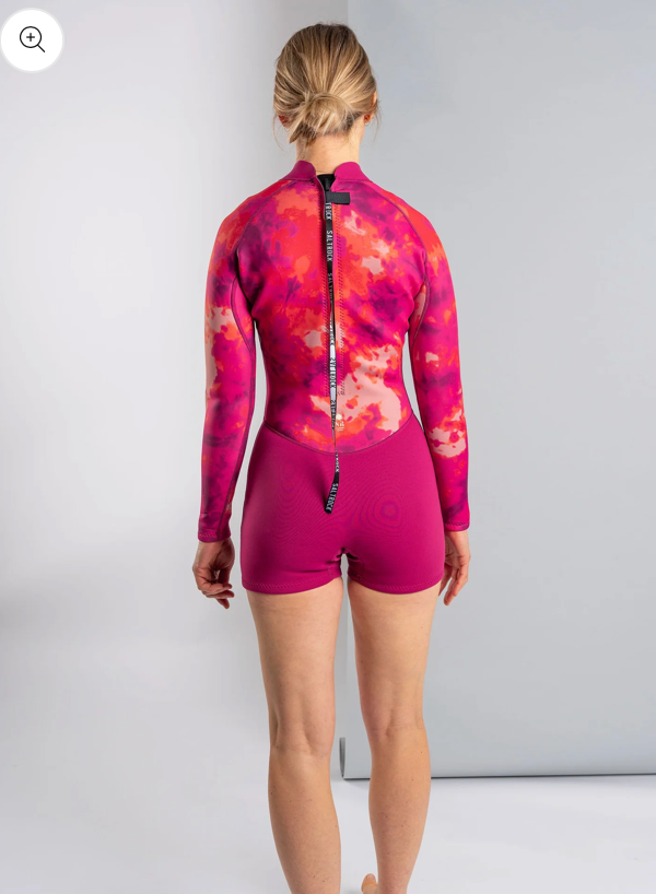 SALTROCK Peace Tie Dye - Womens Springsuit - Pink