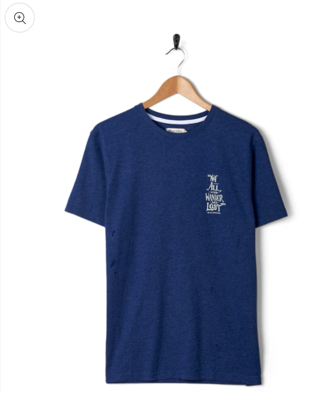 SALTROCK Lost Ships - Mens Short Sleeve T-Shirt - Navy