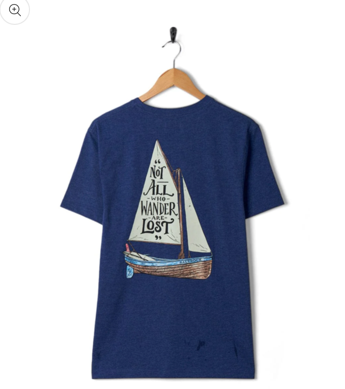 SALTROCK Lost Ships - Mens Short Sleeve T-Shirt - Navy