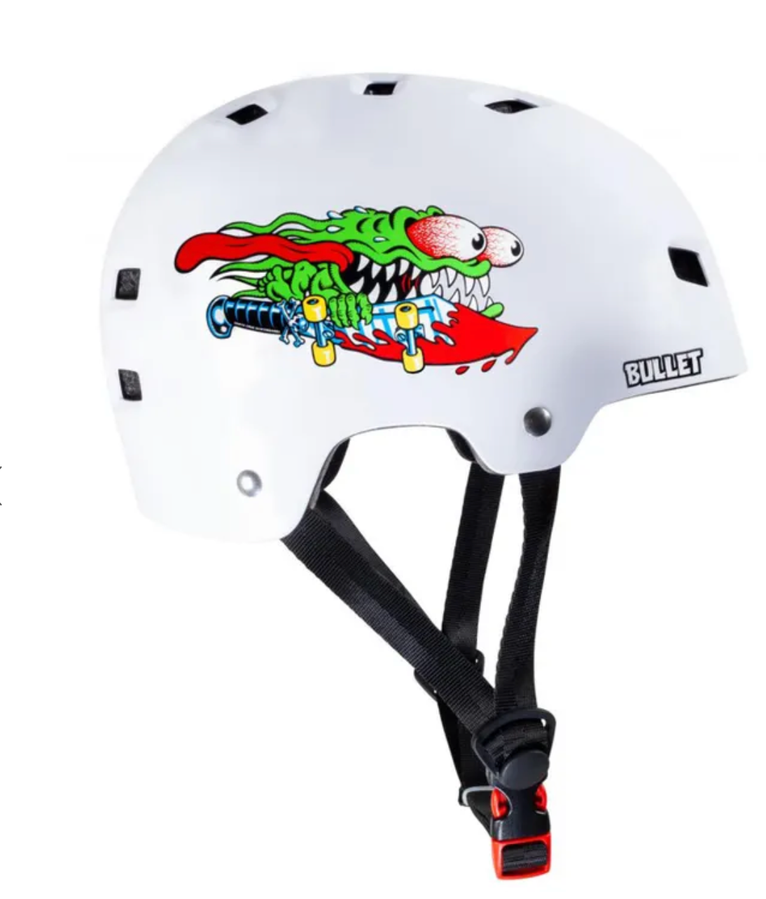 Bullet x Santa Cruz Slasher Youth Helmet - Gloss White