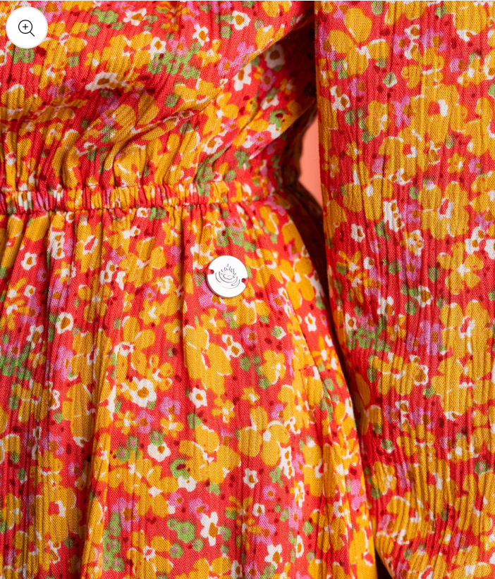 SALTROCK Nova - Womens Floral Midi Dress - Coral