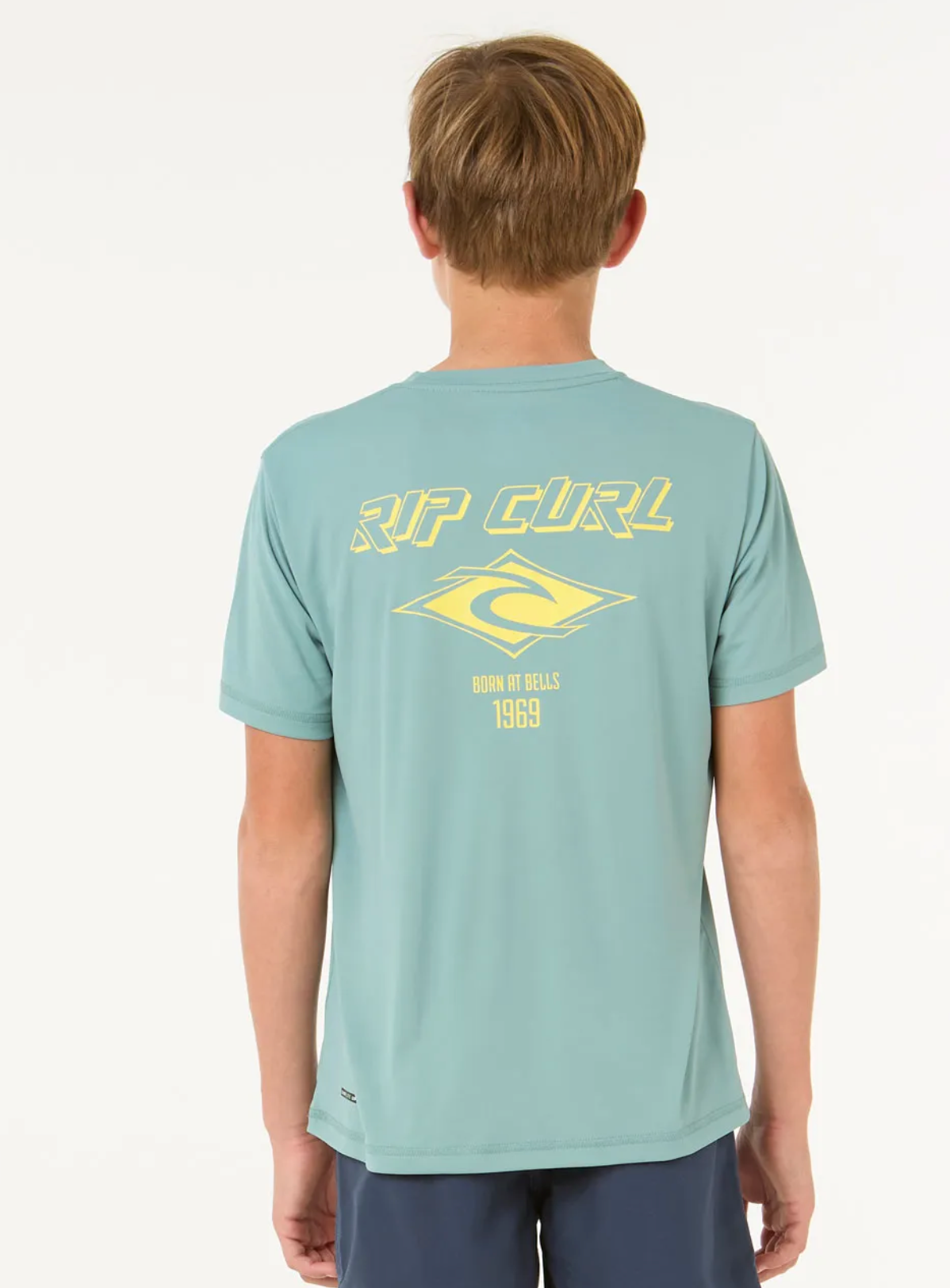 Rip Curl Icons Surflite UPF Short Sleeve Rash Vest Boy