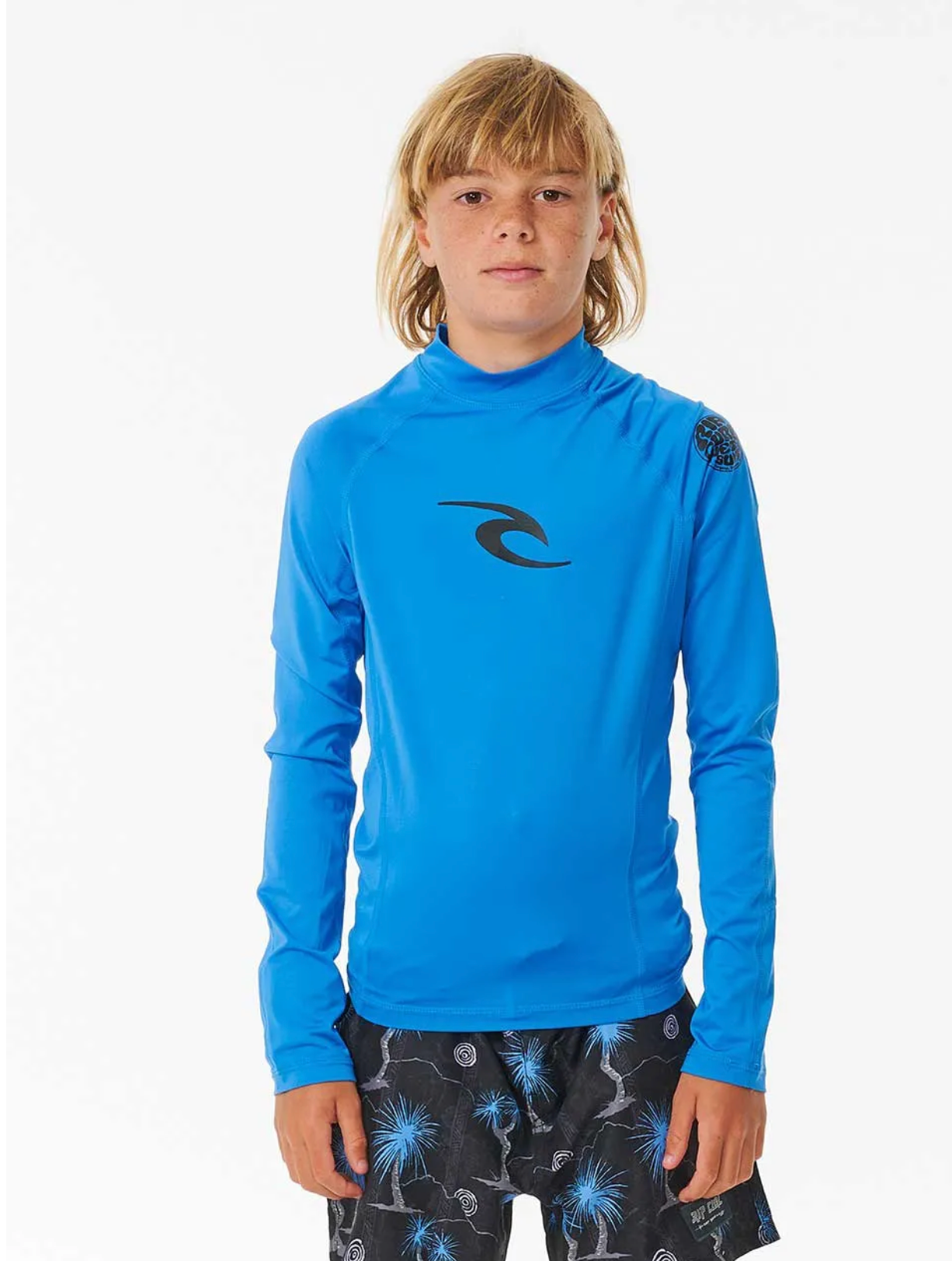 Rip Curl Brand Wave UPF Long Sleeve Rash Vest Boy