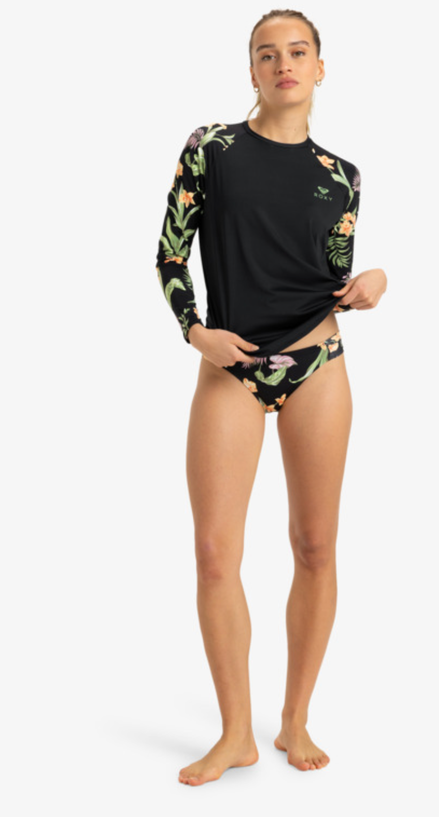 ROXY Lycra - Long Sleeves UPF 50 Surf T-Shirt for Women