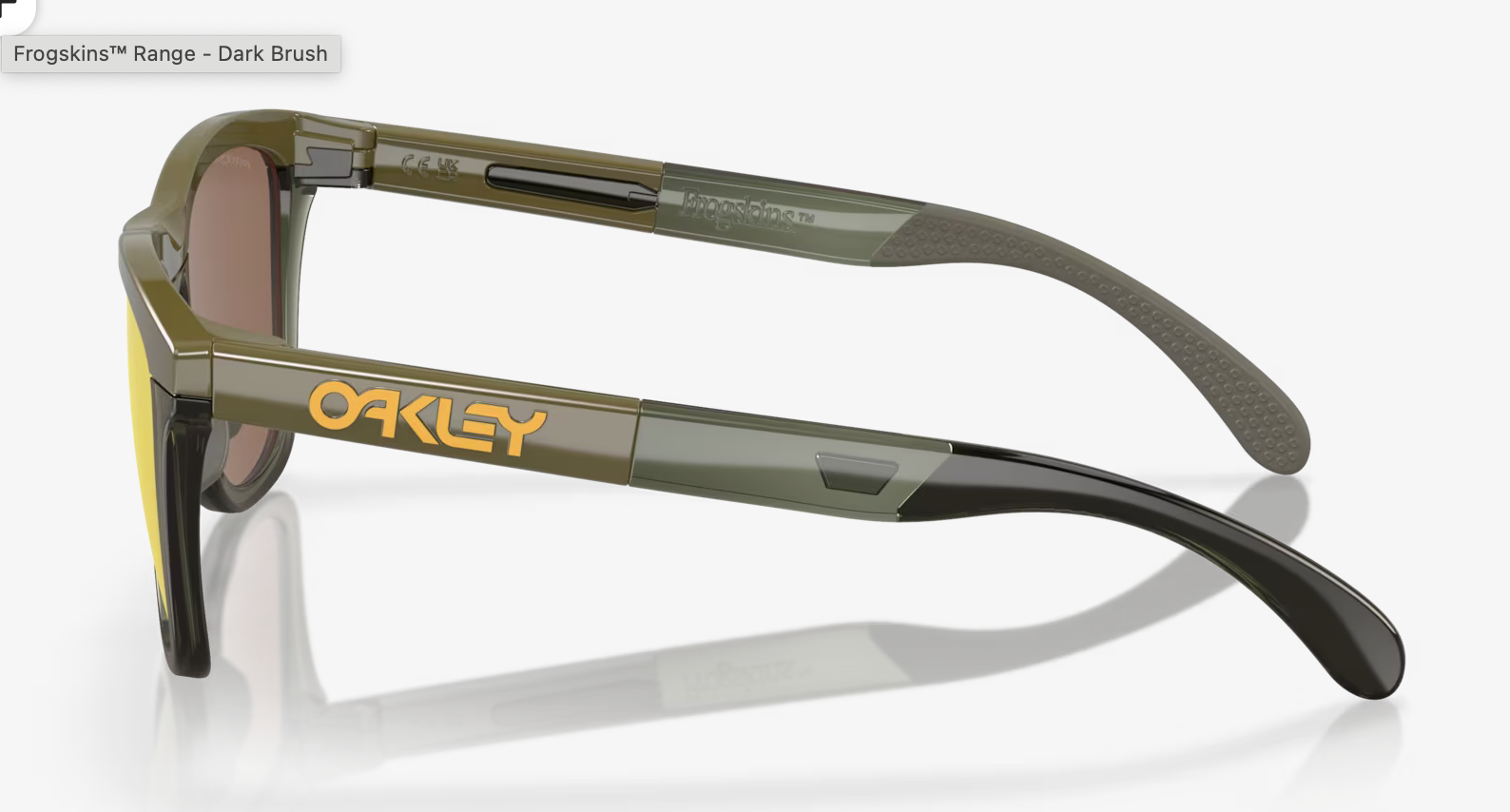 OAKLEY FROGSKINS )Prizm 24k Polarized Lenses, Dark Brush Frame