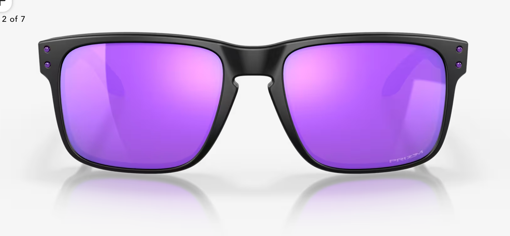 OAKLEY HOLBROOK )Prizm Violet Lenses, Matte Black Frame