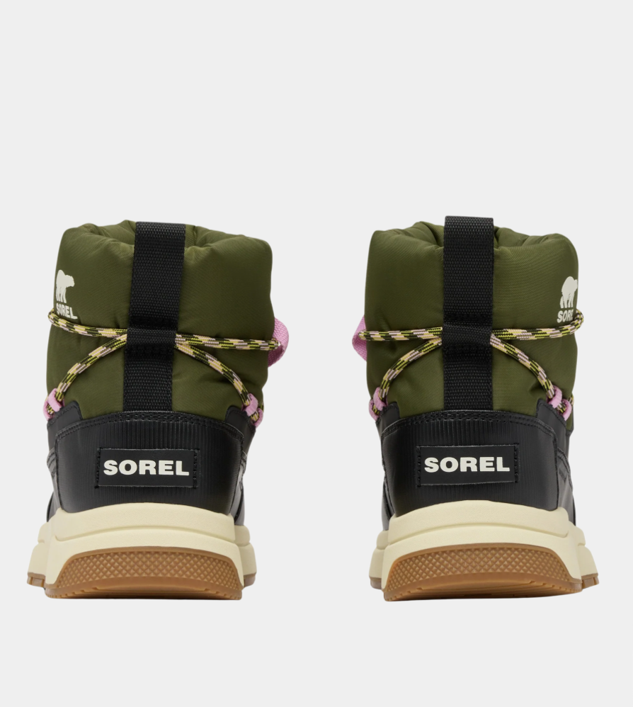 SOREL Whitney III Slip On Waterproof Boots in Utility Green & Black