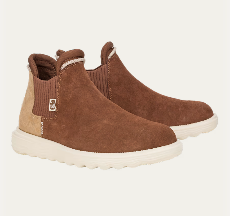 HEY DUDE Branson Women's Suede Novelty Boots