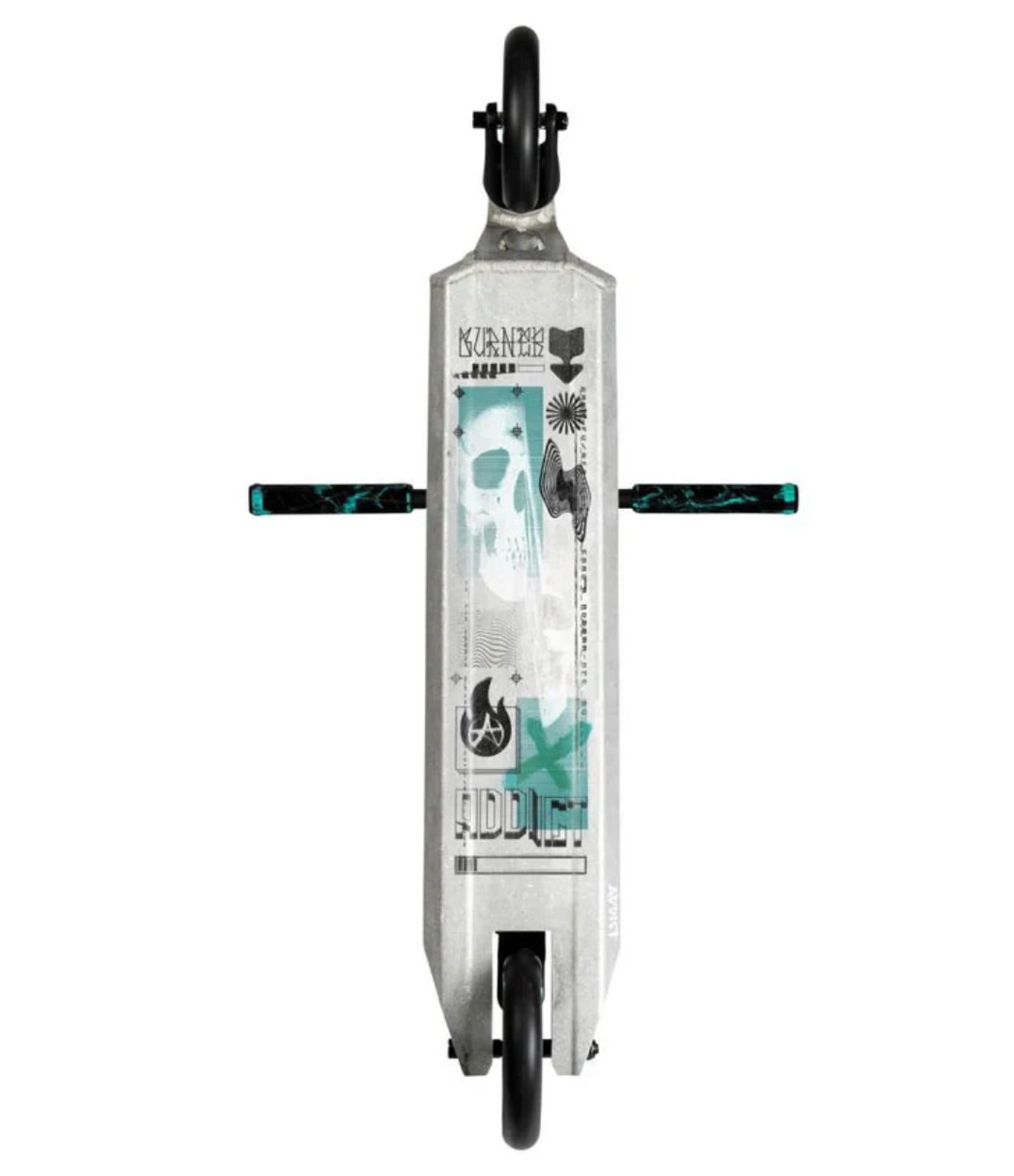 Addict burner complete stunt scooter - black / raw