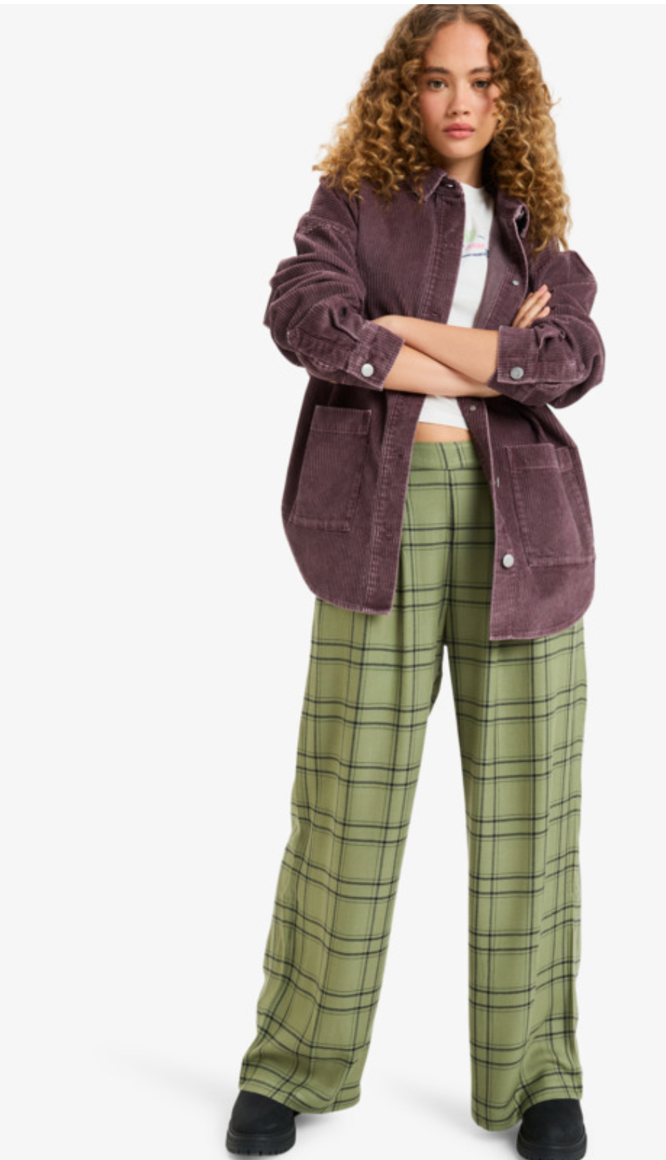 Kick Back Washed - Oversized Corduroy Jacket for Women