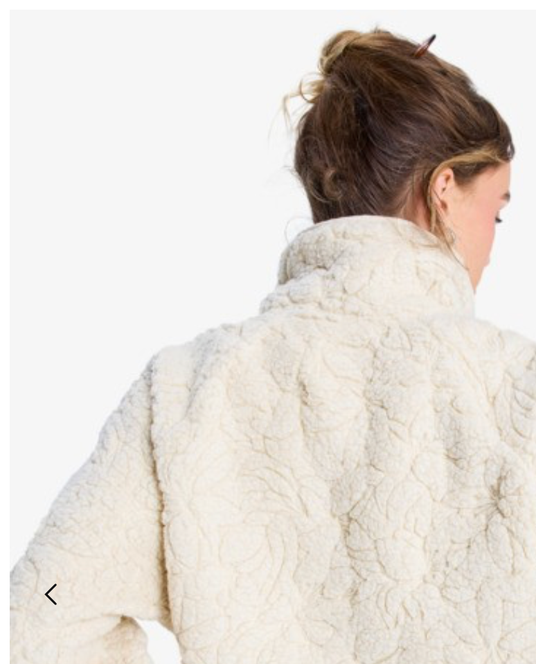 Blurry Cloud - Full Zip Relaxed Fleece for Women