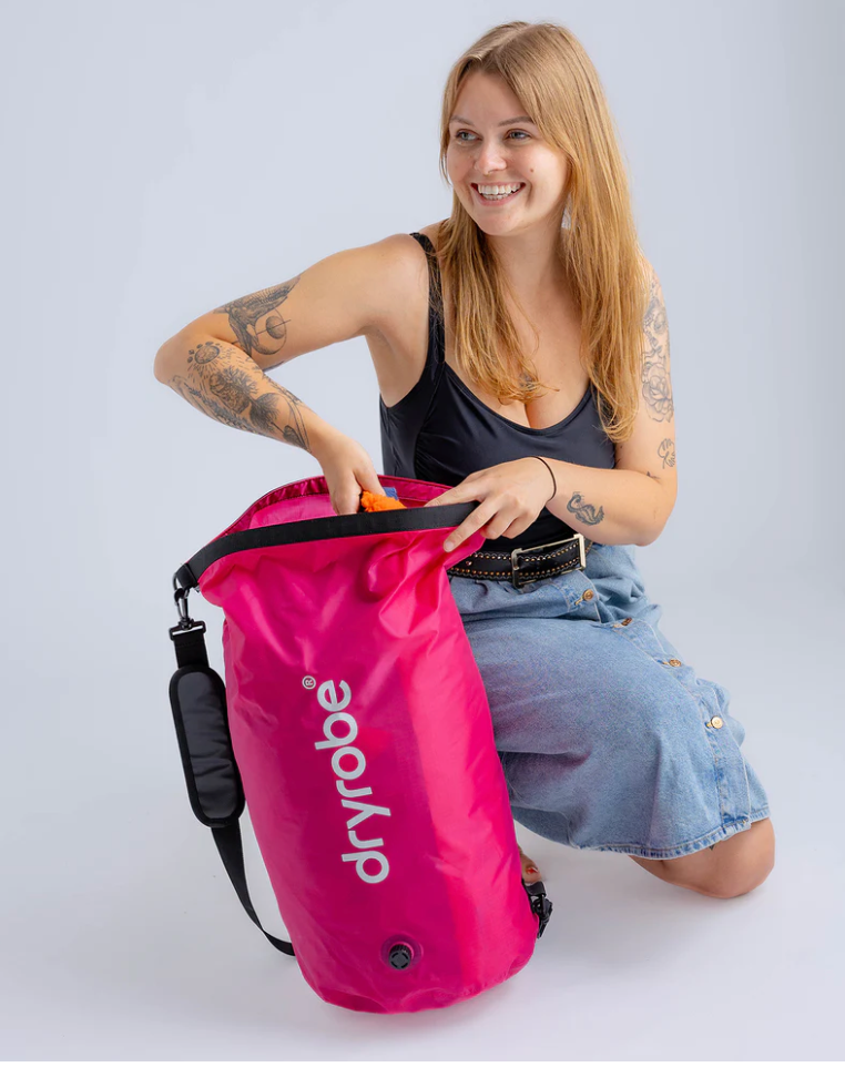 Dryrobe Pink Compression Travel Bag