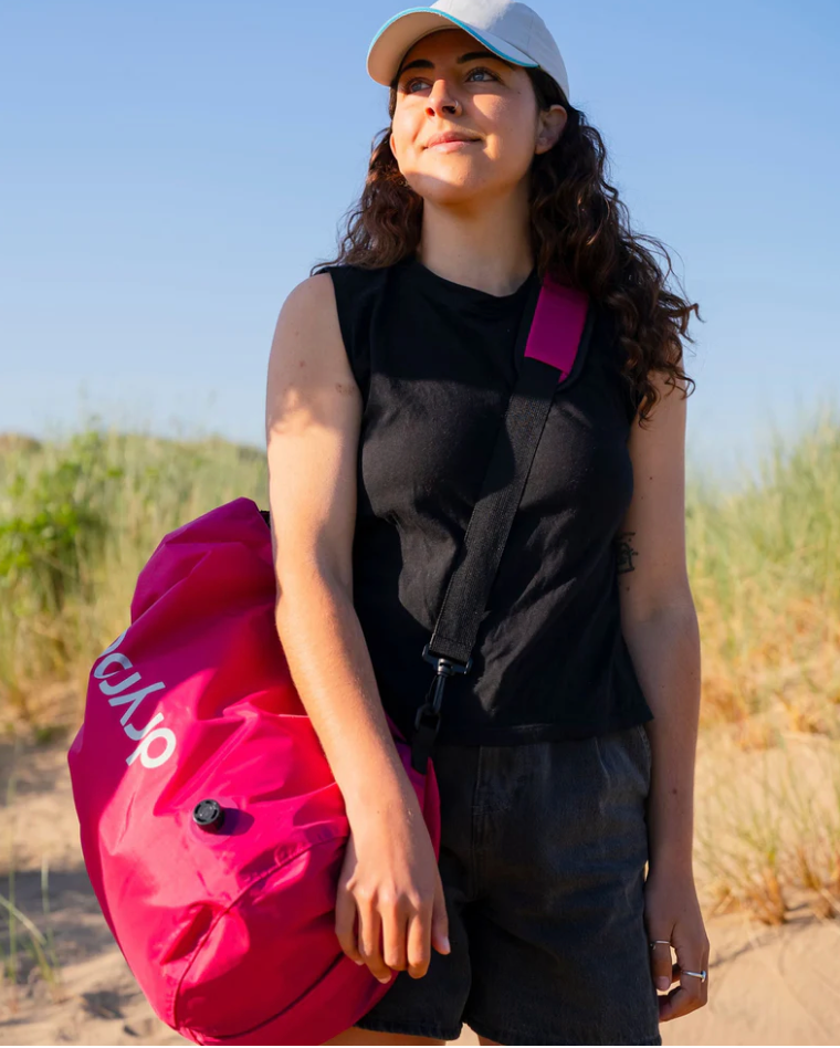 Dryrobe Pink Compression Travel Bag