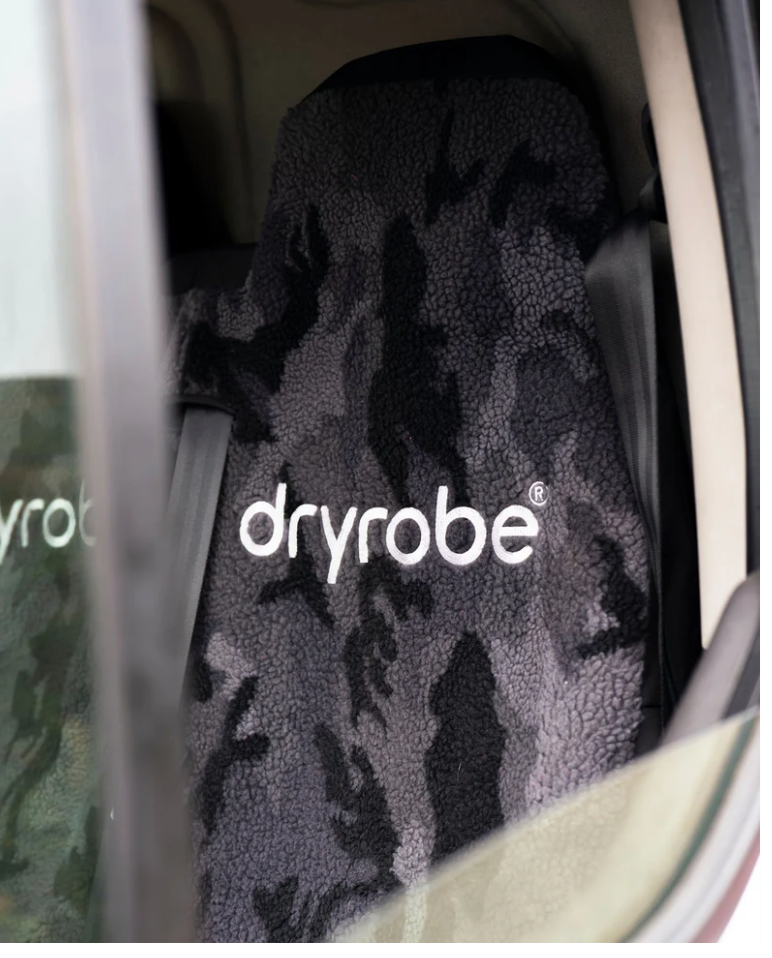 Dryrobe Camo Black Double Van Seat Cover