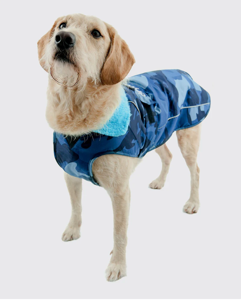 Dryrobes Blue Camo Dog Coat