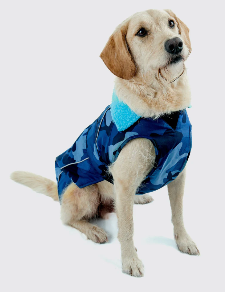 Dryrobes Blue Camo Dog Coat